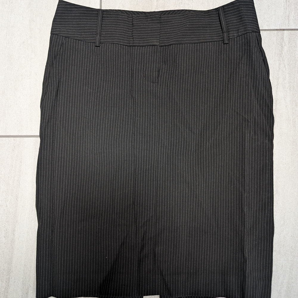 Black Pinstripe Women's Skirt